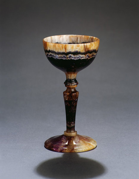 A Fine Derbyshire Blue John Goblet